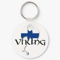 Finland flag Finnish Suomi Viking Axe keychains