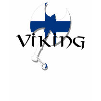 Finland flag Finnish Suomi Viking Axe t-shirts