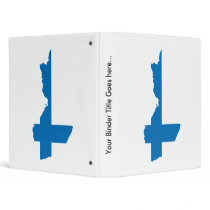 Finland Flag Map full size Vinyl Binder