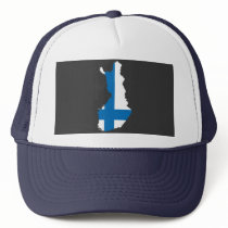 Finland flag map hats