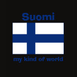 Finland Flag Map Text Ladies Baby Doll