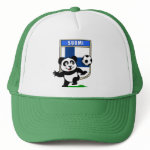 This adorable little panda is too cute! He's featured in front of a large flag from Finland and ready to play football and score some goals. This cute design is perfect for football players and soccer fans.