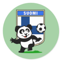 Finland Football Panda stickers by cuteunion Finland Football Panda stickers