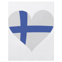 Finland heart icon flyers