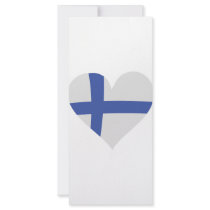 Finland heart icon rack cards