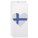 Finland heart icon rack cards
