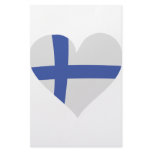 Finland heart icon stationery paper