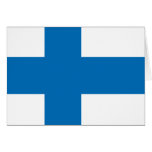 Finland High quality Flag Card