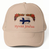 Finland Hyvaa Joulua (Merry Christmas) hats