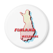Finland Map magnets