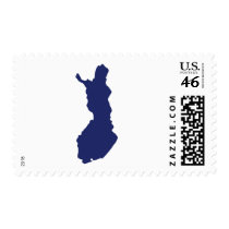 Finland Map postage