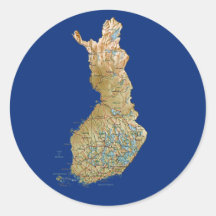 Finland Map Sticker