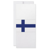 Finland National Flag Custom Rack Cards
