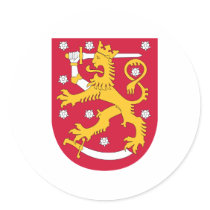 Finland Official Coat Of Arms Heraldry Symbol Stickers