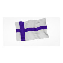 finland customized photo card