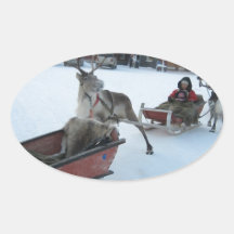 finland-santa-Angie--.jpg Oval Stickers