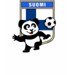 This cute panda loves to play <b>soccer</b>, also called <b>football</b> for Finland. This fun Finnish <b>soccer t-shirt</b> is perfect for anyone that loves to play football or fans that like to root for Finland in matches! Support the Suomi Football Team with this cute t-shirt design!