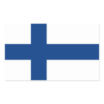 finland rectangle sticker