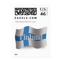 Finland Waving Flag Postage Stamps