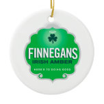 Finnegans Irish Amber Crest Christmas Ornament