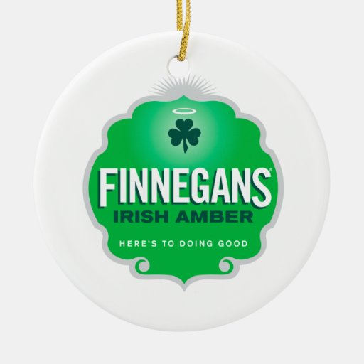 Finnegans Irish Amber Crest Christmas Ornament