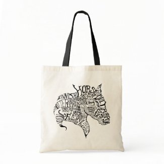 Finnhorse Freehand Typography Tote Bag