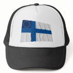 Finnish-American Waving Flag Mesh Hats
