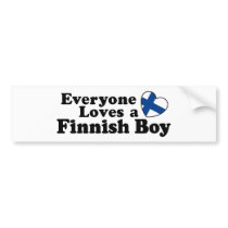 Finnish Boy bumper stickers