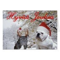 Finnish Bulldog Christmas 2 Cards