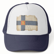 Finnish Coat of Arms Flag Trucker Hats