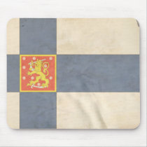 Finnish Coat of Arms Flag Mouse Pad