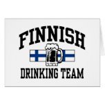 Finnish Drinking Team Greeting Card
