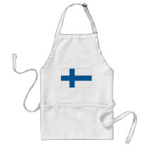 Finnish Flag aprons by worldflagtshirts Finnish Flag aprons
