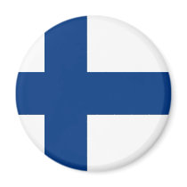 Finnish Flag on Magnet
