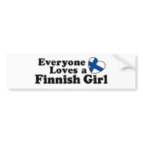 Finnish Girl Bumper Stickers