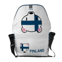 Finnish Kuma-chan messenger bags