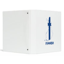 FINNISH MAP 3 RING BINDER