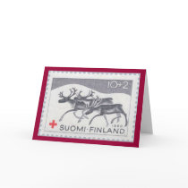 Finnish Reindeer Christmas Card