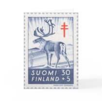Finnish Reindeer Christmas Card by nordia Finnish Reindeer Christmas Card