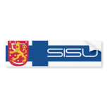 Finnish Sisu/Coat of Arms Bumper Sticker