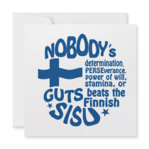 Finnish SISU invitation - customize!