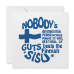 Finnish SISU invitation - customize!