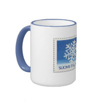 Finnish Snowflake Stamp Mug by nordia Finnish Snowflake Stamp Mug