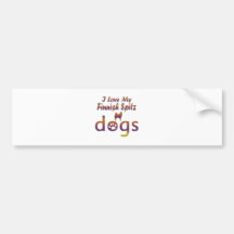 Finnish Spitz designs Bumper Stickers