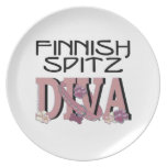 Finnish Spitz DIVA Plate