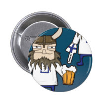 Finnish Viking Fan Button buttons