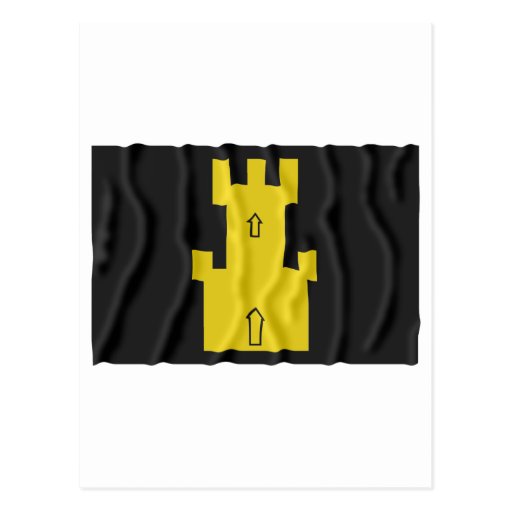 Finnmark waving flag post card