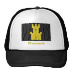 Finnmark waving flag with name mesh hat