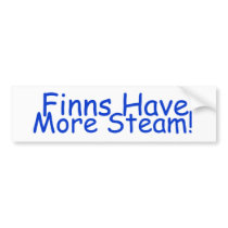 Finns Have More Steam! Finlander Bumper Sticker
