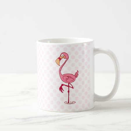 Finny Flamingo Classic White Coffee Mug